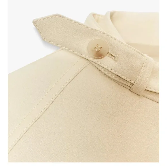 ZARA Ecru Button Up Light Jacket S NWT, lined - Picture 7 of 15